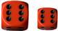 Chessex Opaque 16mm Orange d6 Dice Blocks (12 Dice) Chessex