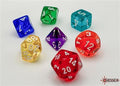 Chessex Prism Translucent Polyhedral 7-Die Set Chessex