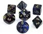 Chessex Scarab 7-Tärningsset - Kunglig Blå med Guld Chessex