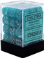 Chessex Signature 12mm d6 with Pips Dice Blocks - Cirrus Aqua Chessex