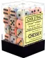 Chessex 12mm d6 med Pips Dice Blocks (36 Dice) - Festiv Cirkus Chessex