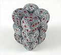 Chessex Speckled 16mm d6 med pips Dice Blocks (12 Dice) - Granite Chessex