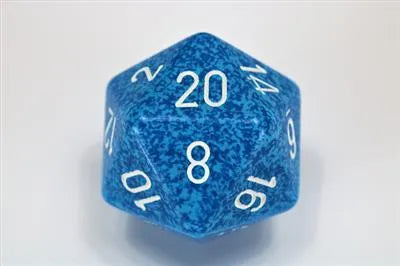 Chessex Speckled 34mm 20-Sided Dice - Water Chessex