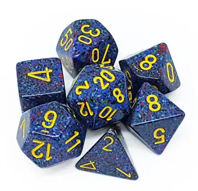 Chessex Speckled Polyhedral 7-Die Set - Twilight Chessex