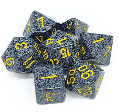 Chessex Speckled Polyhedral 7-Die Set - Urban Camo Chessex