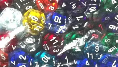 Chessex Translucent D12 Tärningar - 50-pack Chessex