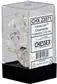 Chessex Translucent Polyhedral 7-Die Set - Clear/White Chessex