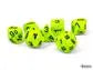Chessex Vortex® Mega-hedral™ Bright Green/Black 7-Die Set Chessex