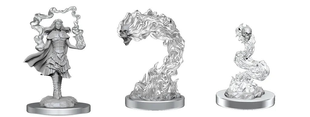 D&D Nolzur's Marvelous Miniatures: Dark Spellcaster & Flameskulls WizKids/NECA