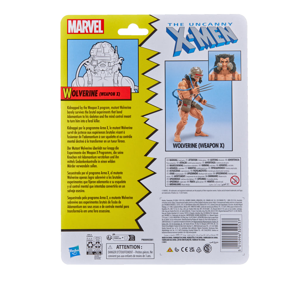 Marvel Legends Series Wolverine (Weapon X) - Samlarfigur från Hasbro Hasbro