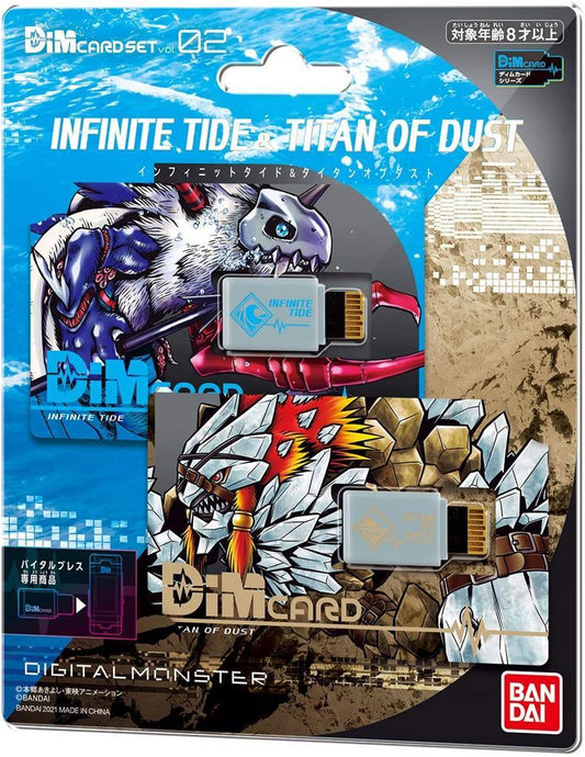 Digimon DIM Card for Digimon Vital Armband - Infinite Tide & Titan of Dust