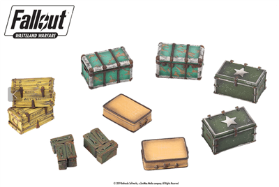 Fallout: Wasteland Warfare - Terrain Expansion: Koffert och Lådor Modiphius Entertainment