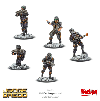 Judge Dredd - Citi-Def Jaeger Squad - EN Warlord Games