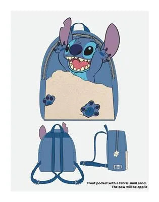 Lilo & Stitch - Beach Day Stitch - Mini Ryggsäck Difuzed