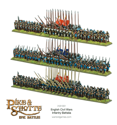 Pike & Shotte Epic Battles - English Civil Wars Infantry Battalia - EN Warlord Games