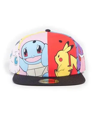 Pokémon Multi Pop Art Snapback Cap Difuzed