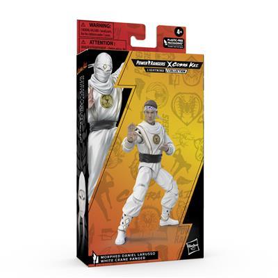 Power Rangers Lightning Collection Mighty Morphin X Cobra Kai Daniel LaRusso Morphed White Crane Ranger Hasbro