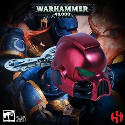 Primaris Space Marine MKVII Helmet Blood Angels Nyckelring - Warhammer 40K Semic