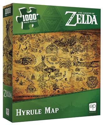 The Legend of Zelda Hyrule Map Pussel 1000 pc