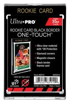 UP - 35PT Rookie Black Border UV One-Touch Magnetic Holder Ultra Pro