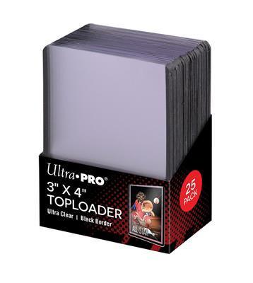UP - Toploader - 3" x 4" Black Border (25 bitar)