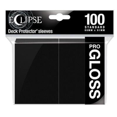 UP - Standard Sleeves - Gloss Eclipse - Jet Black (100 Sleeves)
