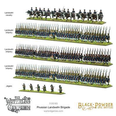 Black Powder Epic Battles - Waterloo: Preussiska Landwehrbrigaden Warlord Games