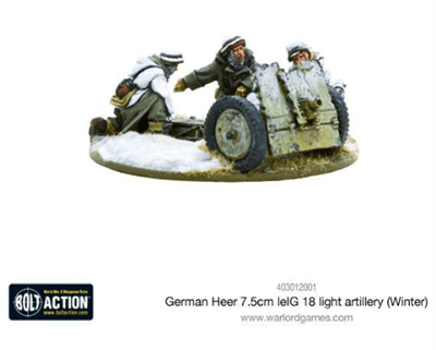 Bolt Action - German Heer 7.5cm leIG 18 light artillery (Winter) - EN