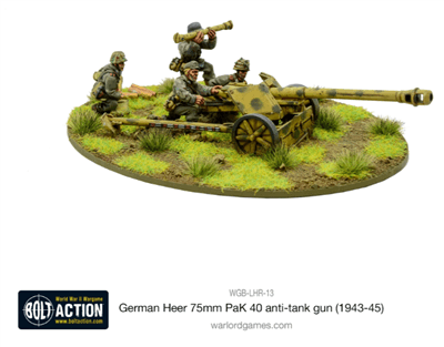 Bolt Action - German Heer 75mm PaK 40 anti-tank gun (1943-45) - EN