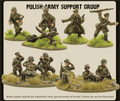 Bolt Action - Polish Army Support Group (HQ, Mortar & MMG) Warlord Games