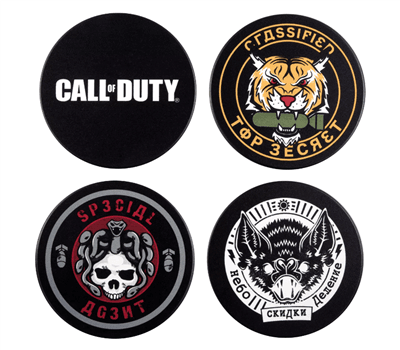 Call of Duty Cold War - Glasunderlägg Set "Emblem / Pins"