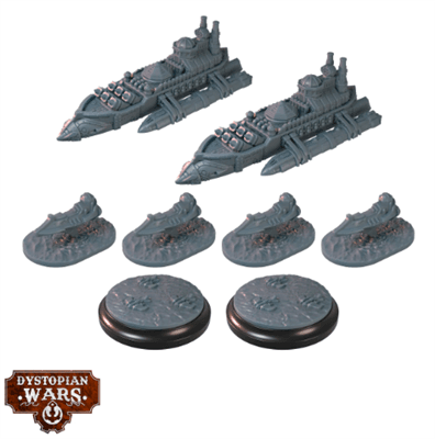 Dystopian Wars: Sultanate Support Squadrons Warcradle Studios