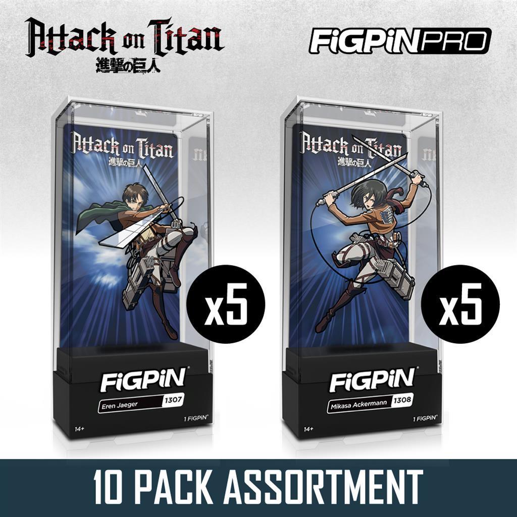 FiGPiN - Attack On Titan 10 Pack Assortment FiGPiN
