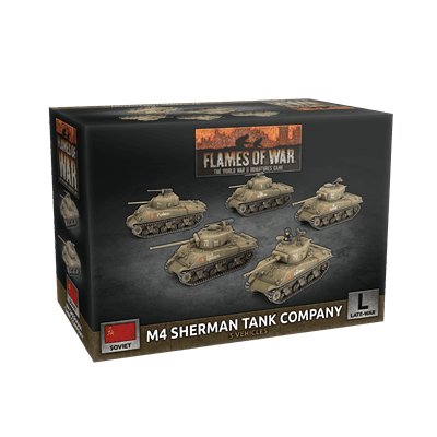 Flames of War: M4 Sherman Tankföretag (x5 Plast) - EN Gale Force Nine
