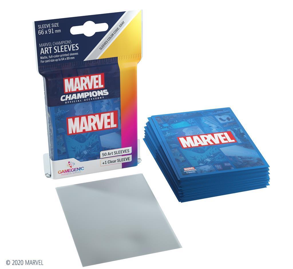 Gamegenic - Marvel Champions Art Sleeves - Marvel Blue (50+1 Sleeves) Gamegenic