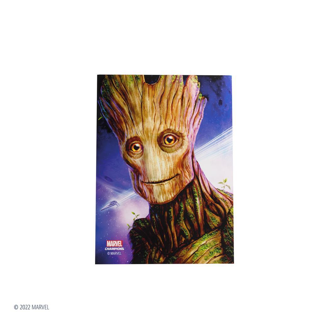 Gamegenic - Marvel Champions FINE ART Sleeves – Groot (51 Sleeves) Gamegenic