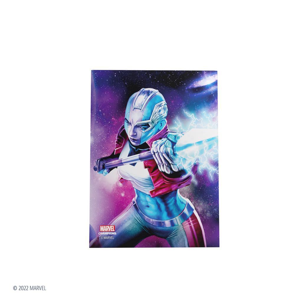 Gamegenic - Marvel Champions FINE ART Sleeves – Nebula (51 Sleeves) Gamegenic