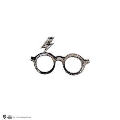Glasses and Lightning Bolt Pin Emblem / Pin - Harry Potter