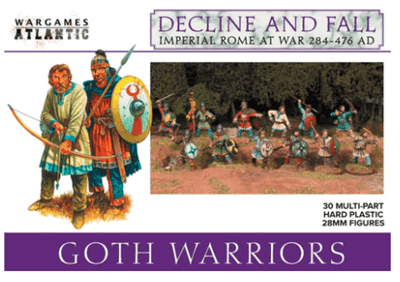 Goth Warriors - Hårplastset för Historiska Miniatyrer Wargames Atlantic