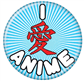 I Love Anime Knappar 1,25" Runda Ata-Boy