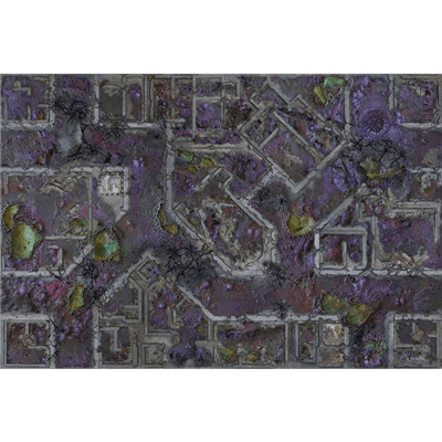 Kraken Wargames Gaming Mat - Corrupted Warzone City 6x4 2.0