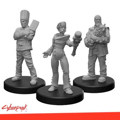 MFC - Cyberpunk Red Miniatures - Edgerunners H - Fixer, Media, Solo Monster Fight Club