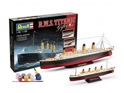 Revell: Geschenk-Set R.M.S. Titanic (1:700) + (1:1200) Revell