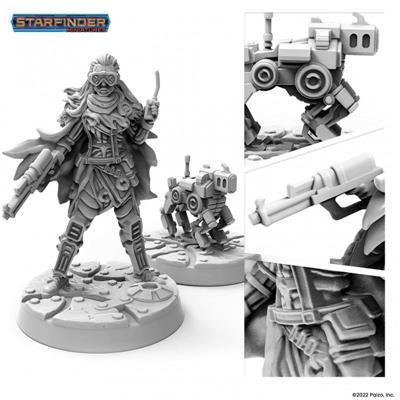Starfinder Miniatyrer: Android Mekaniker (med Mekaniker Drone) Archon Studio