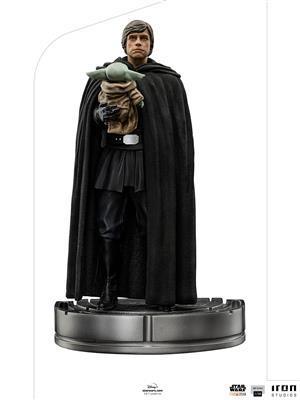 Staty av Luke Skywalker och Grogu - The Mandalorian Art Scale 1/10 Iron Studios & MiniCo