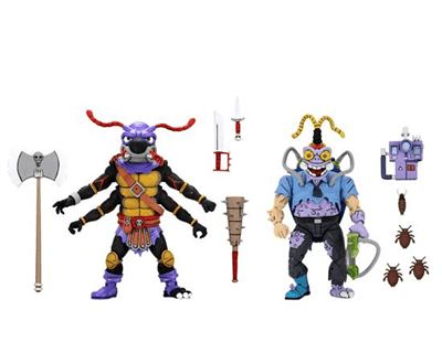 Teenage Mutant Ninja Turtles - 7" Actionfigurer Antrax & Scumbug 2-pack NECA