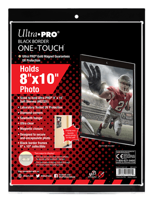 UP - 8" x 10" Svart Kant ONE-TOUCH Magnetisk Hållare Ultra Pro