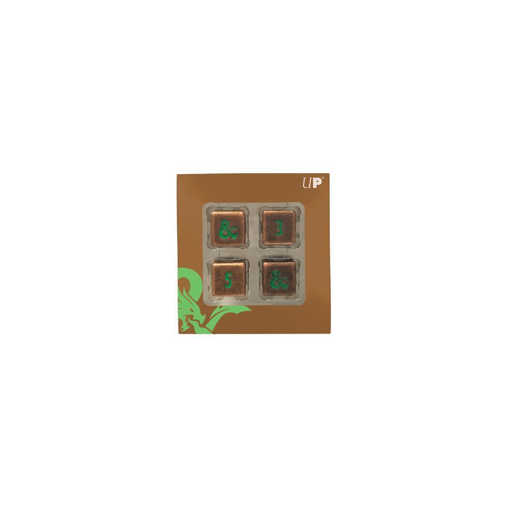 UP - Heavy Metal Fall 21 Copper and Green D6 Tärningsset för Dungeons & Dragons Ultra Pro
