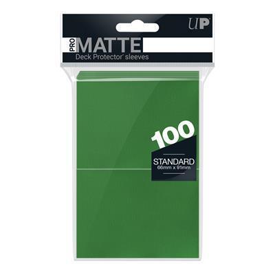 UP - Standard Deck Protector - PRO-Matte Green (100 Sleeves) Ultra Pro