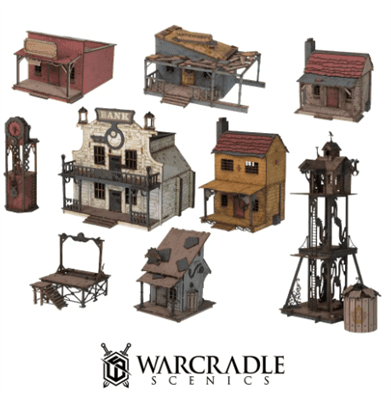 Warcradle Scenics: Red Oak Town Set 2 - EN Warcradle Studios